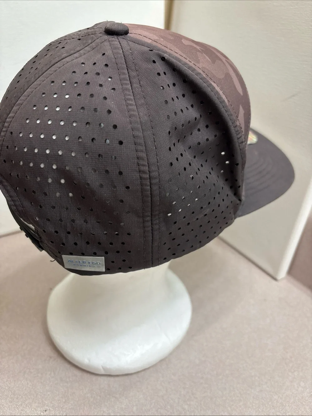 Alter Ego Running Snapback Hat Camo American Flag Panel Drifter Brown Standard
